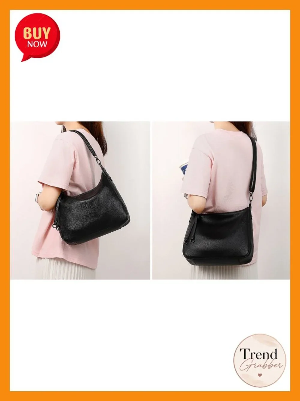 Genuine Leather Hobo Purse for Women Large Crossbody Bag Tote Shoulder Satchel
